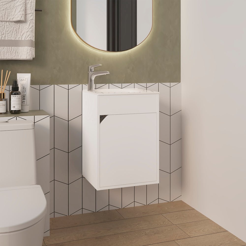 Hudson Vanity Sink, Bathroom, White. Picture 4