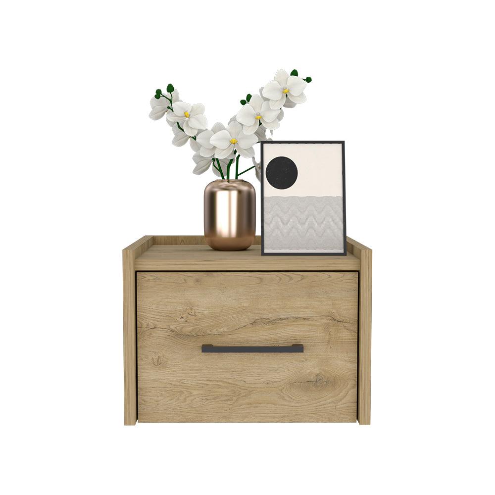 Floating Nightstand Calion, Bedroom, Macadamia. Picture 5
