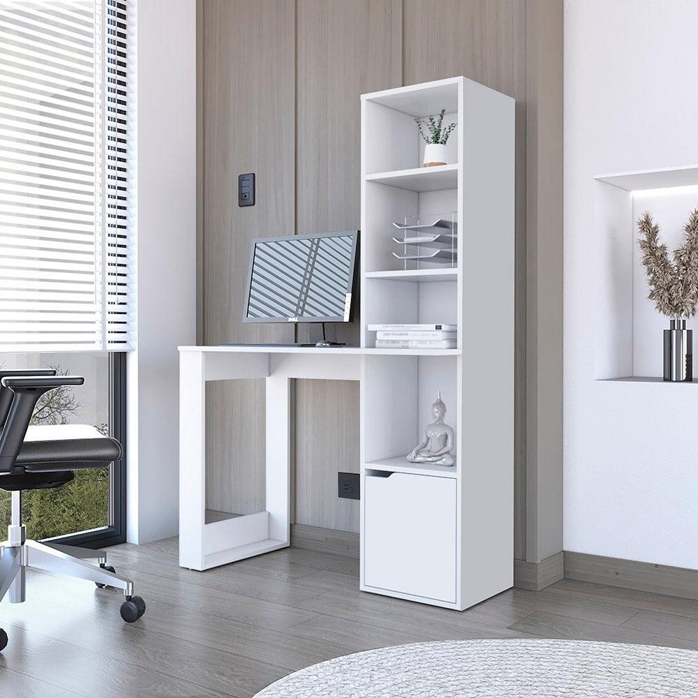 Office Desk Aragon, White Finish. Picture 1