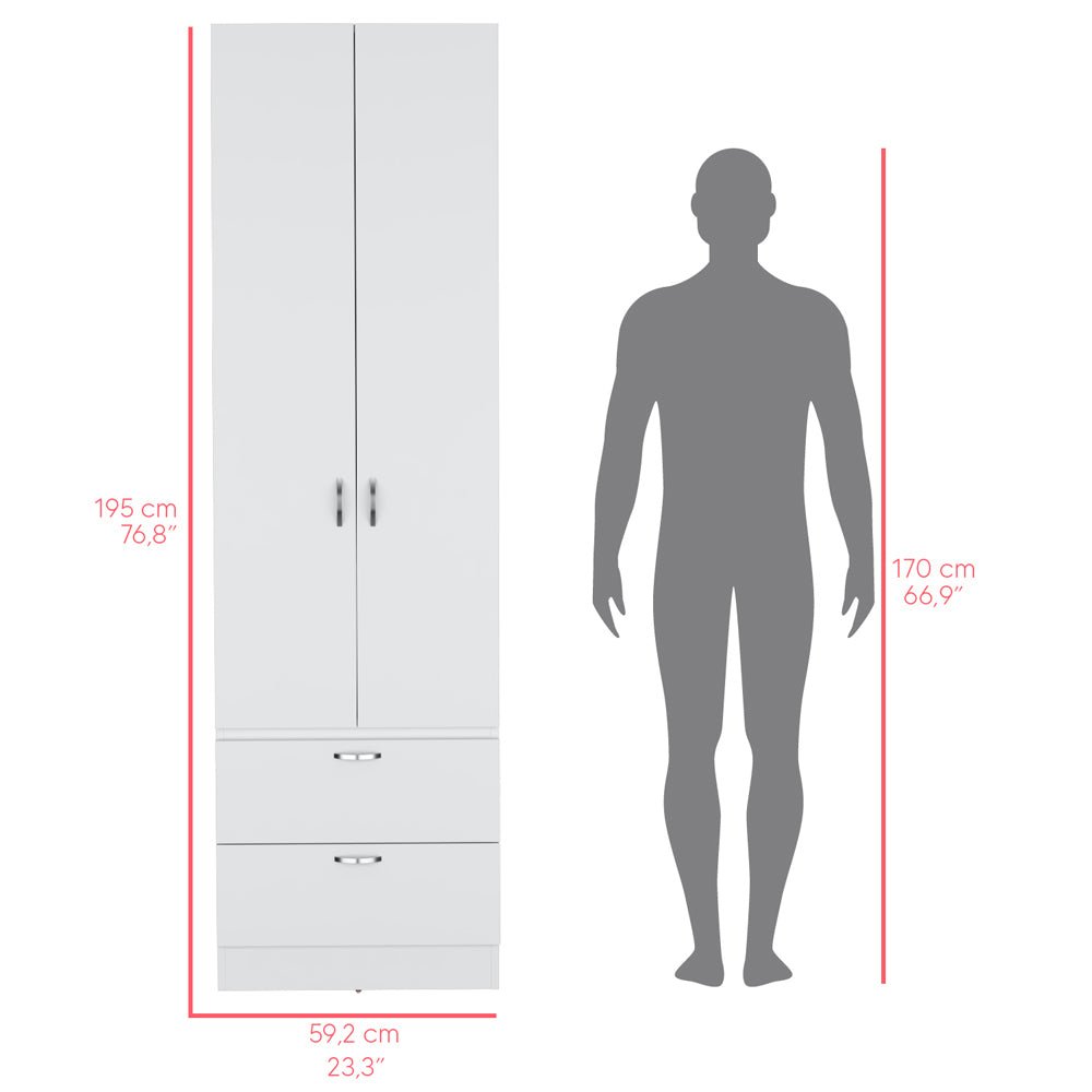 Armoire Marlton, Bedroom, White. Picture 8