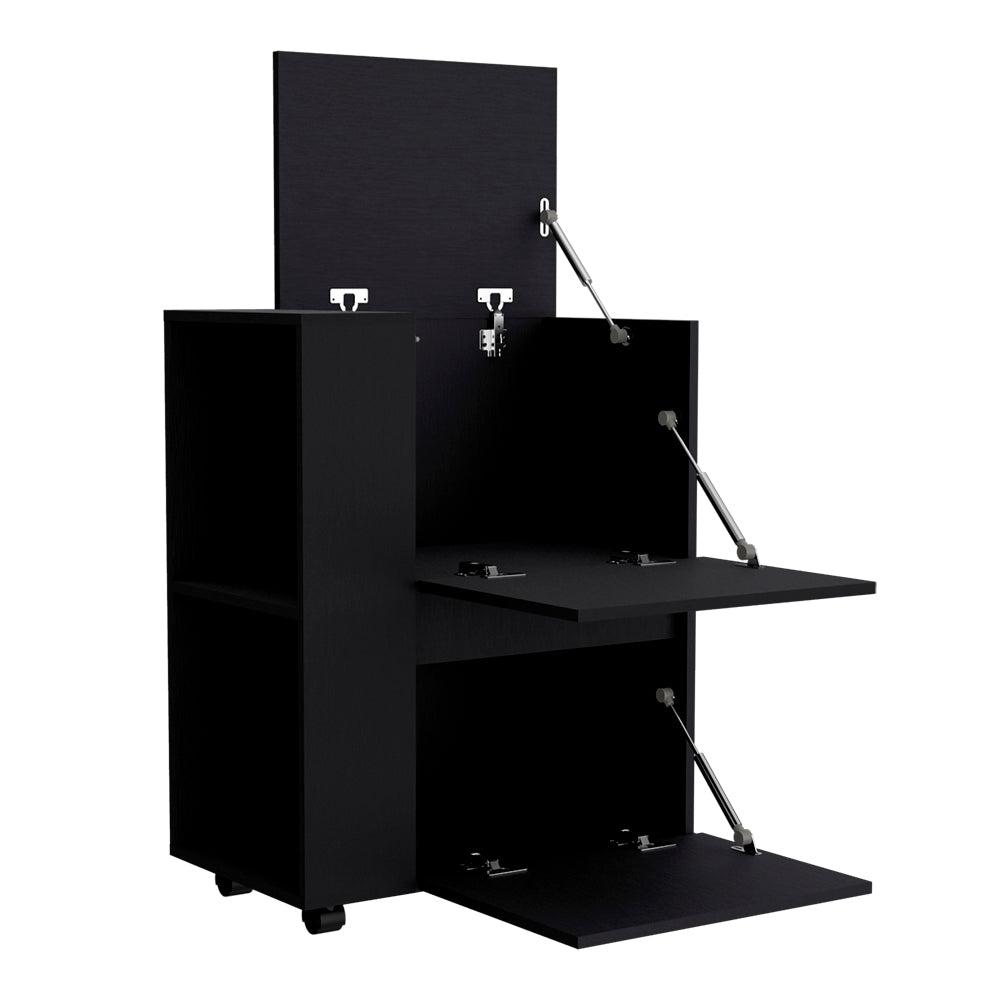 Bar Cart Belleville, Living Room, Black. Picture 6