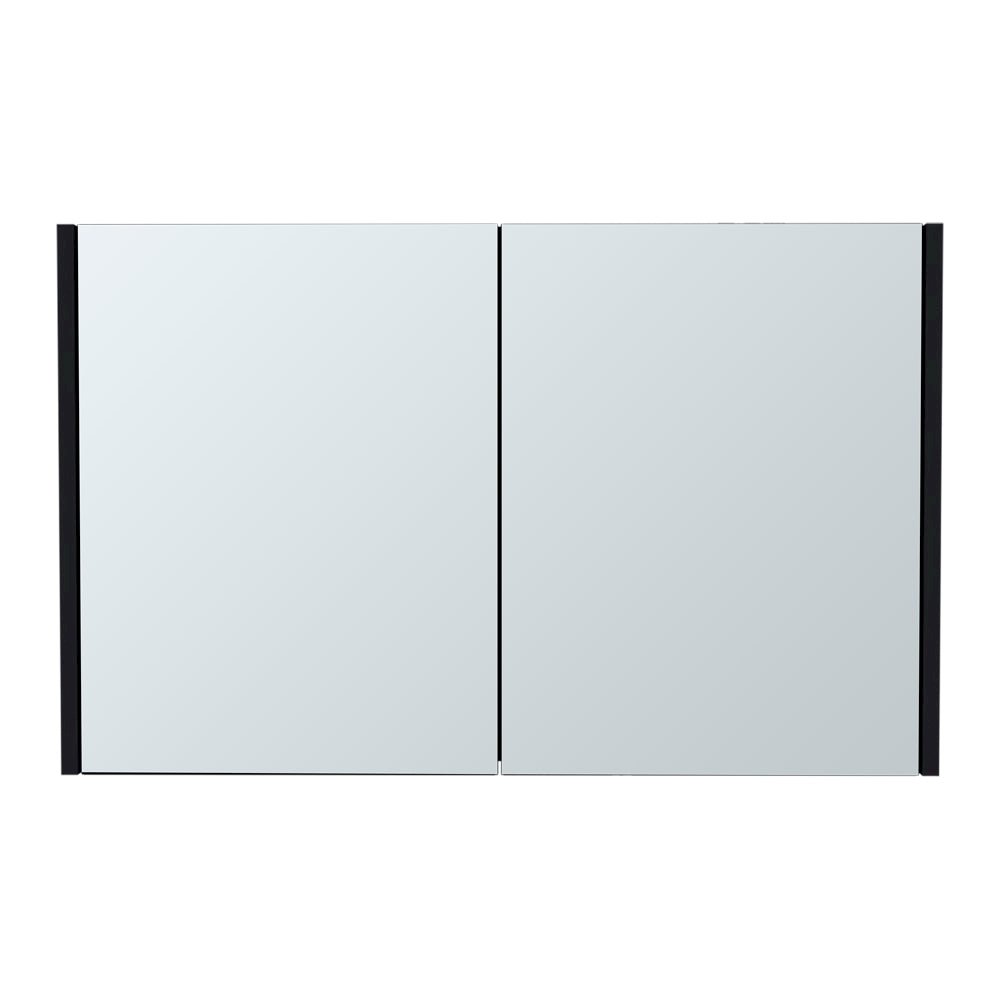 Medicine Cabinet Mansfield, Bathroom, Black. Picture 1
