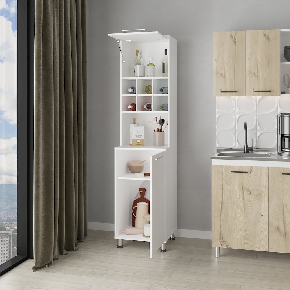 Corinth Kitchen Pantry, White. Picture 5