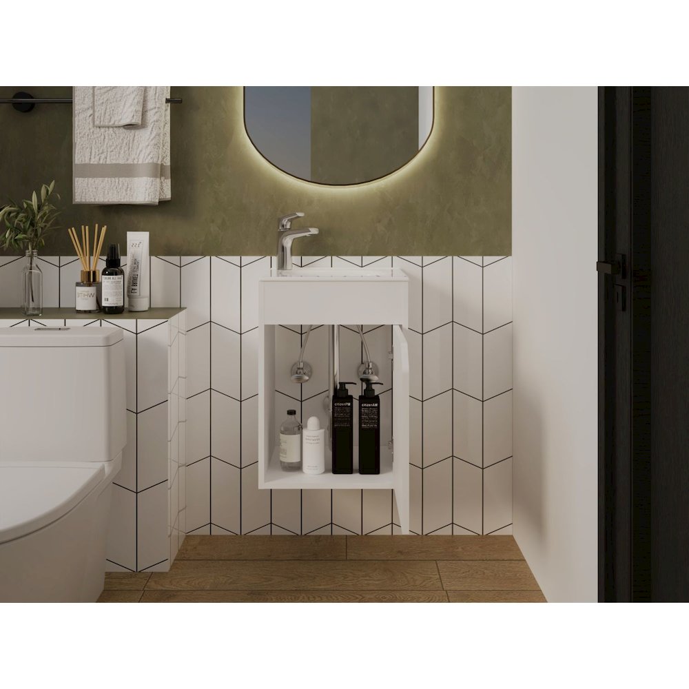 Hudson Vanity Sink, Bathroom, White. Picture 7