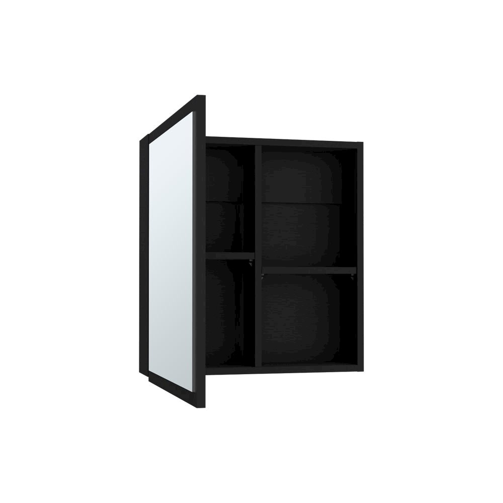 Medicine Cabinet Clayton, Bathroom, Black. Picture 6