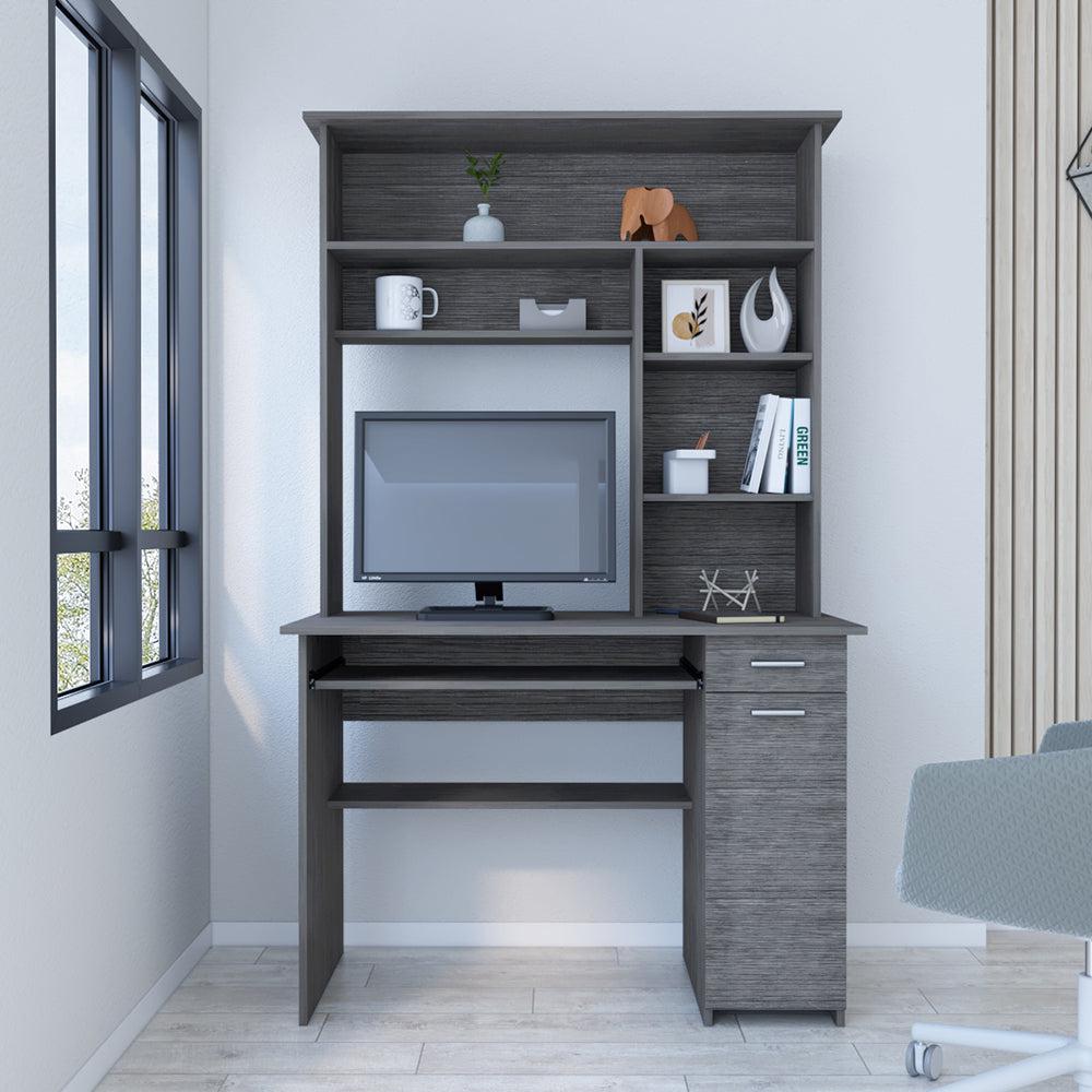 Computer Desk Acequia, Office, Smoky Oak. Picture 1