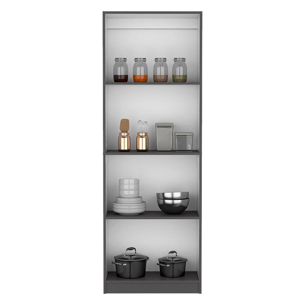 Bookcase Benzoni, Office, Matt Gray / White. Picture 2