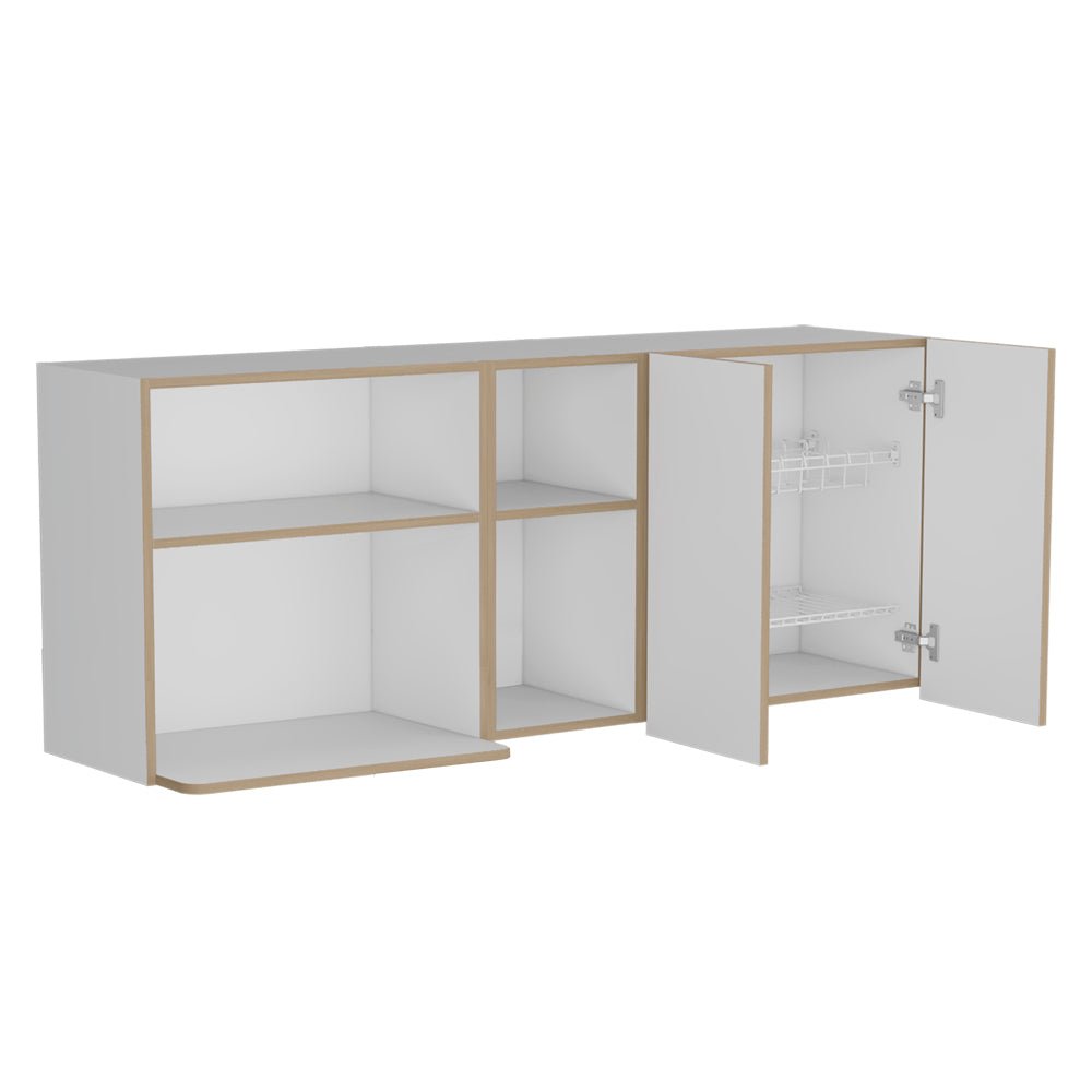 Nucla Wall Cabinet, Kitchen, White/Light Oak. Picture 4