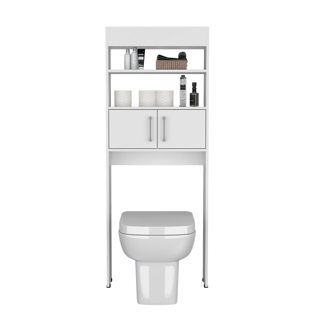 Over The Toilet Cabinet Jozz, Bathroom, White. Picture 3