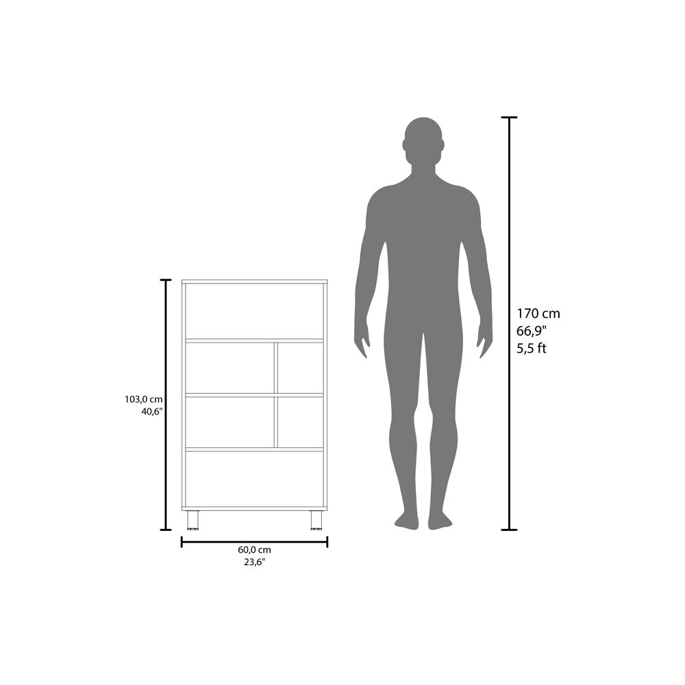 Bookcase Midway, Office, Black. Picture 6