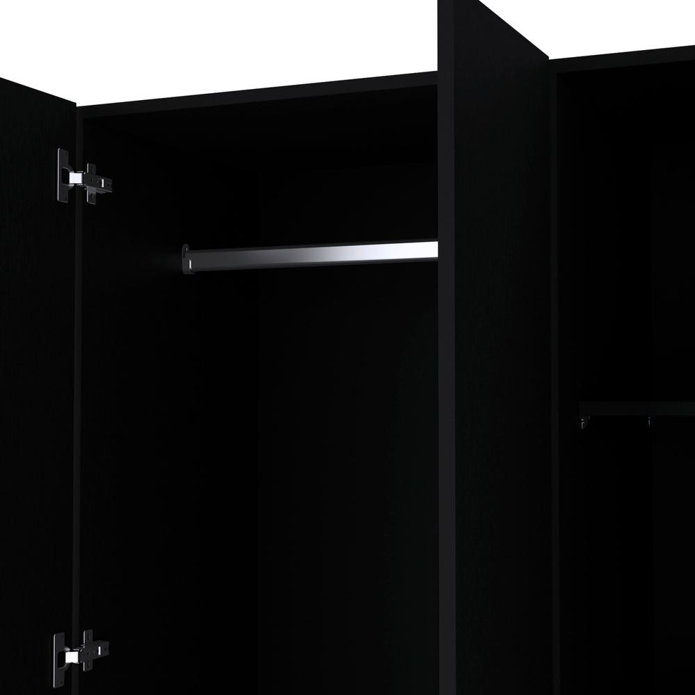 Armoire Haddam, Bedroom, Black. Picture 7