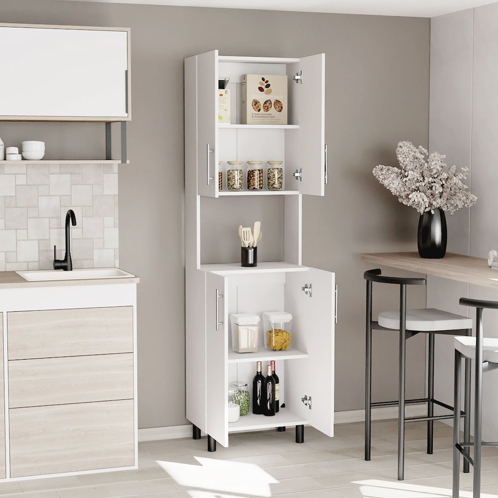 Perry Kitchen Pantry, White. Picture 5