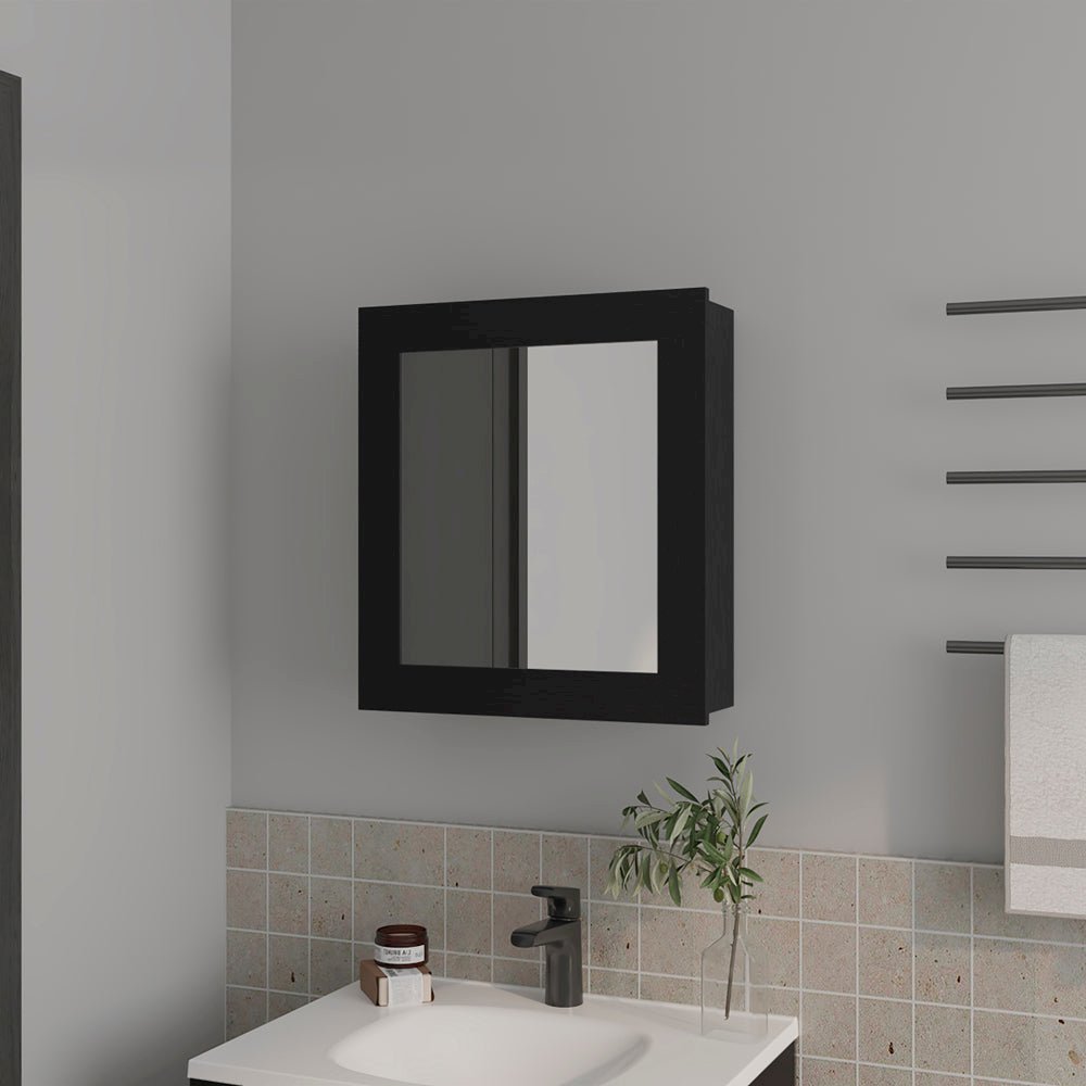Medicine Cabinet Hailey, Bathroom, Black. Picture 2