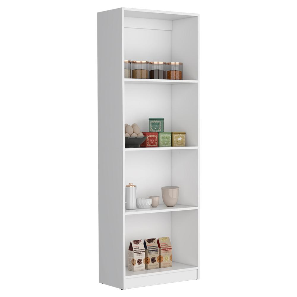 Utah 3 Piece Living Room Set with 3 Bookcases, White. Picture 6