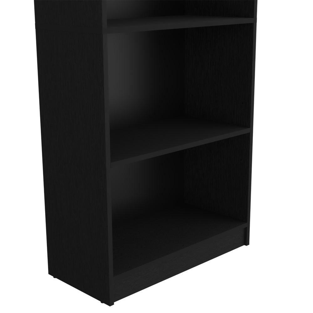 Bookcase 4-Shelves Benzoni, Office, Black. Picture 5