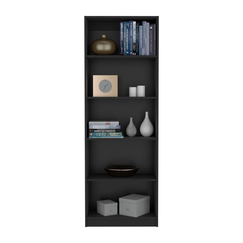 Bookcase 4-Shelves Benzoni, Office, Black. Picture 2