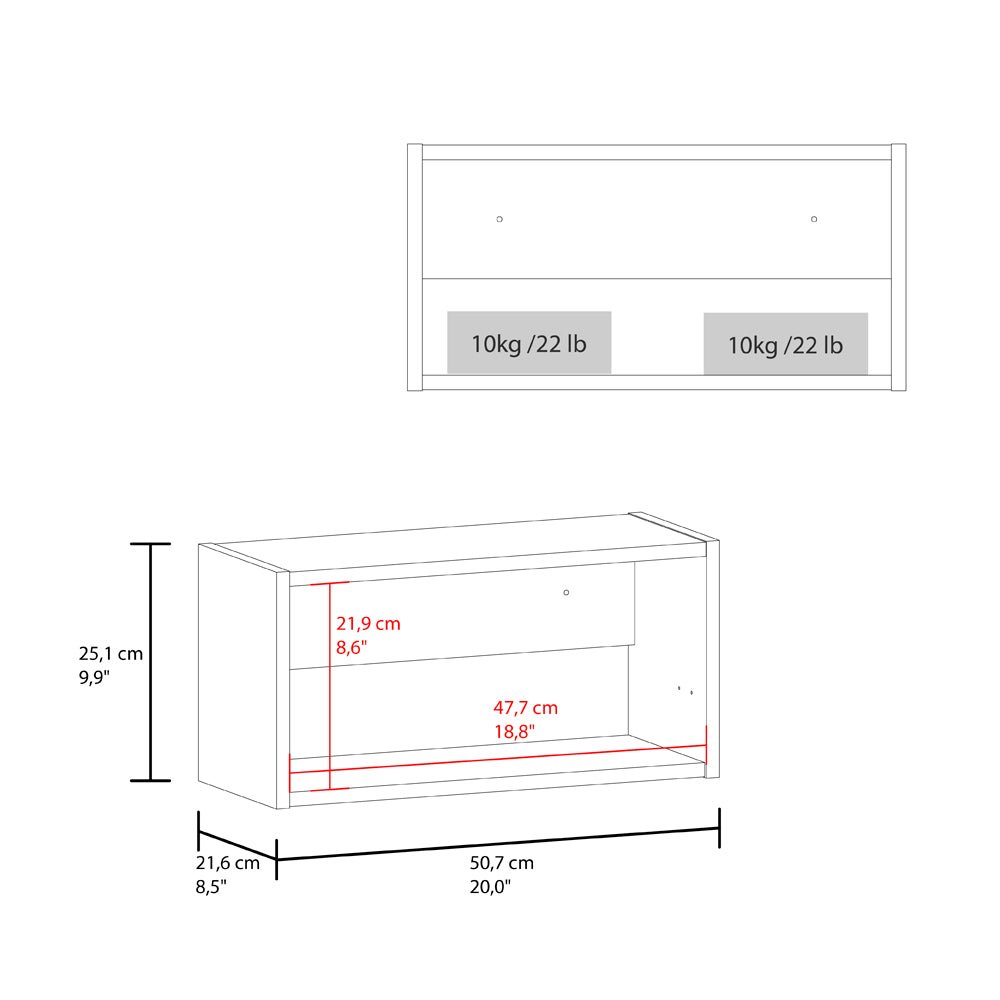 Prentiss Cabinet, Manufactured Wood Wall Cabinet with Pull Up Door. Picture 5