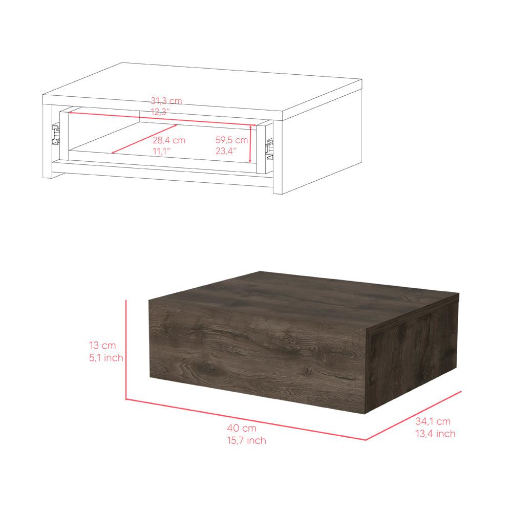 Nightstand Isola, Bedroom, Dark Brown. Picture 7