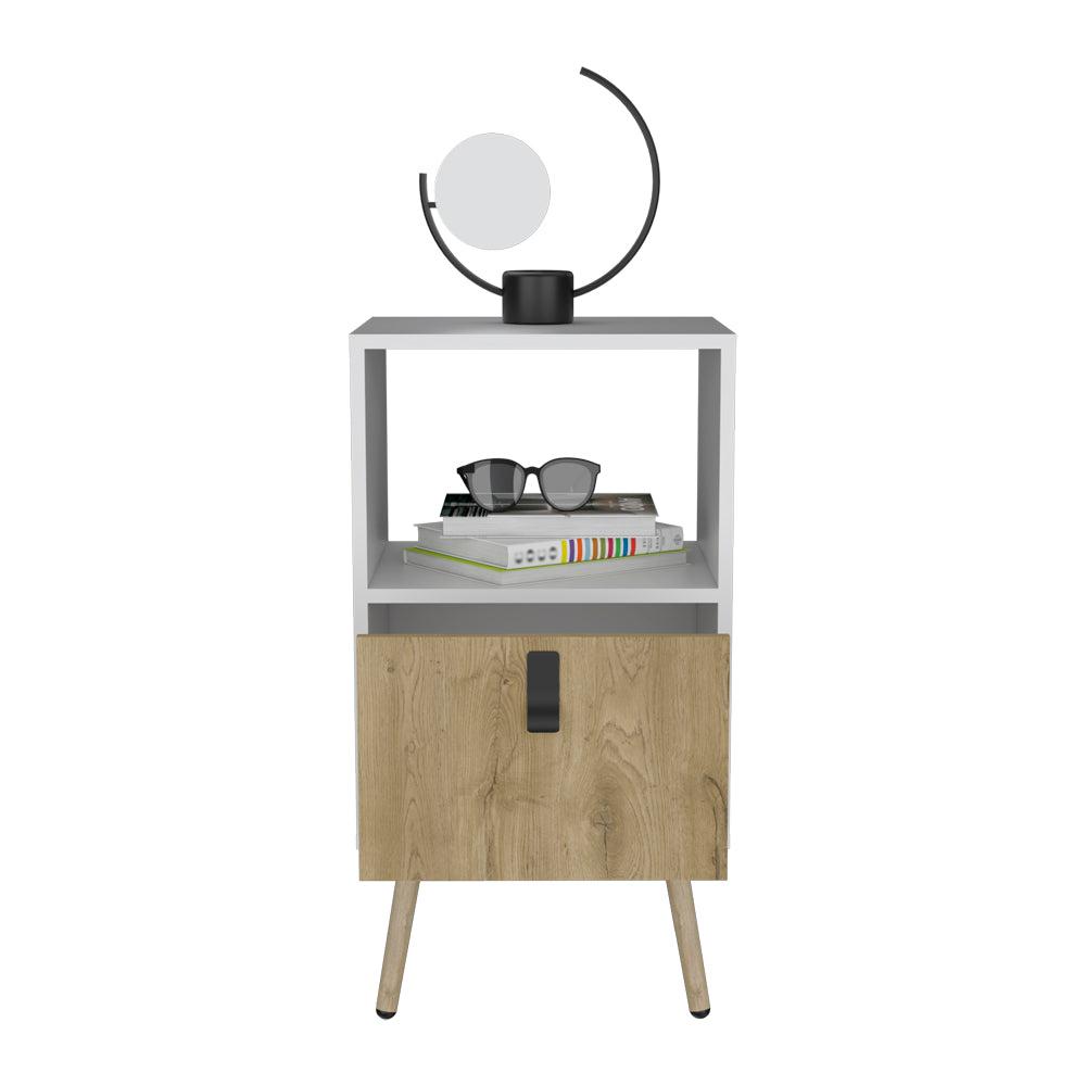Nightstand A Magness, Living Room, White / Macadamia. Picture 4
