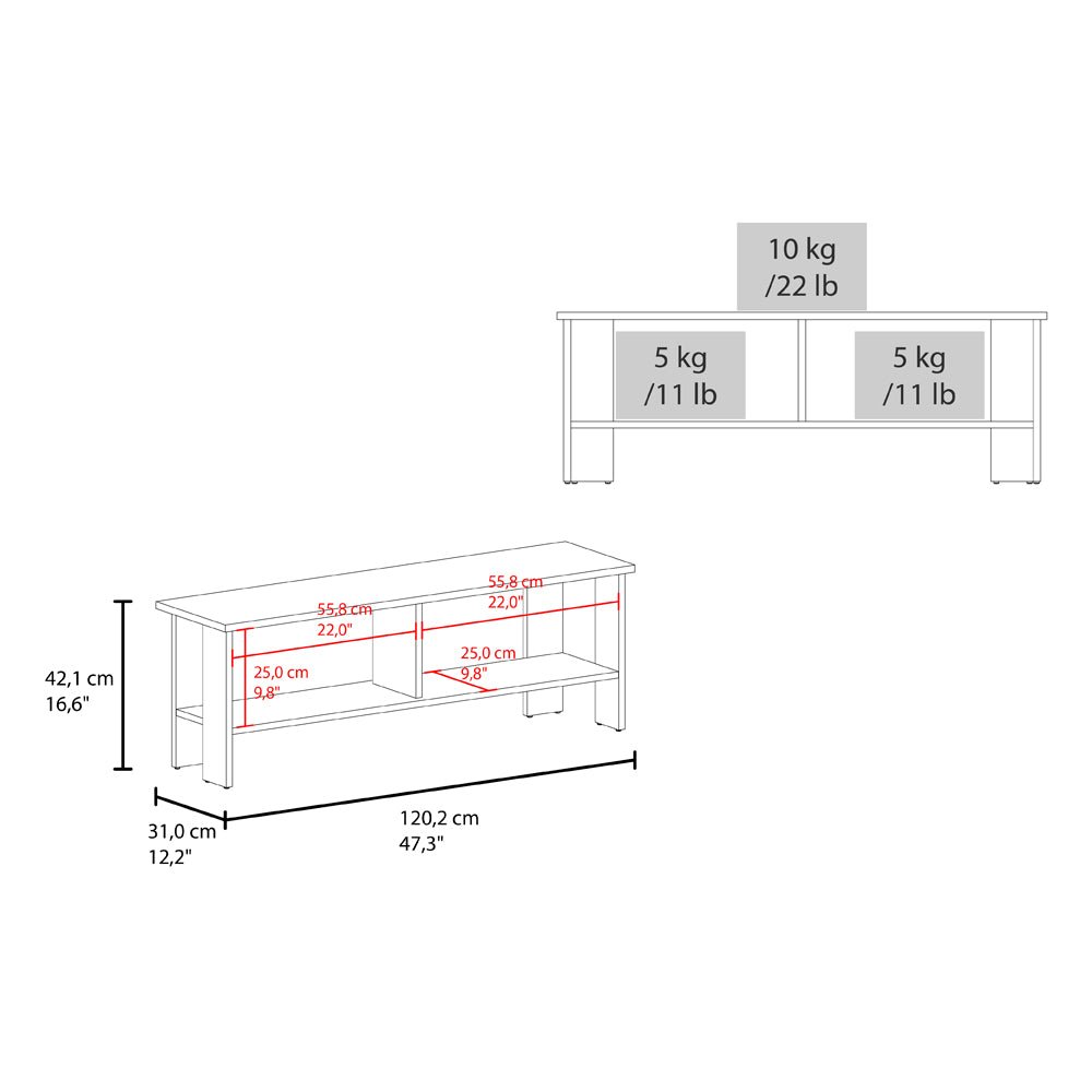Kingsland Tv Stand, Living Room, Dark Walnut. Picture 6