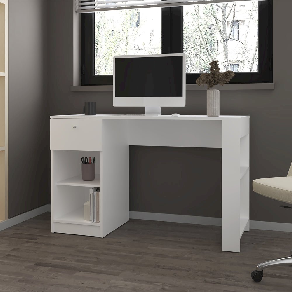 Menlo Desk , Office, White. Picture 5