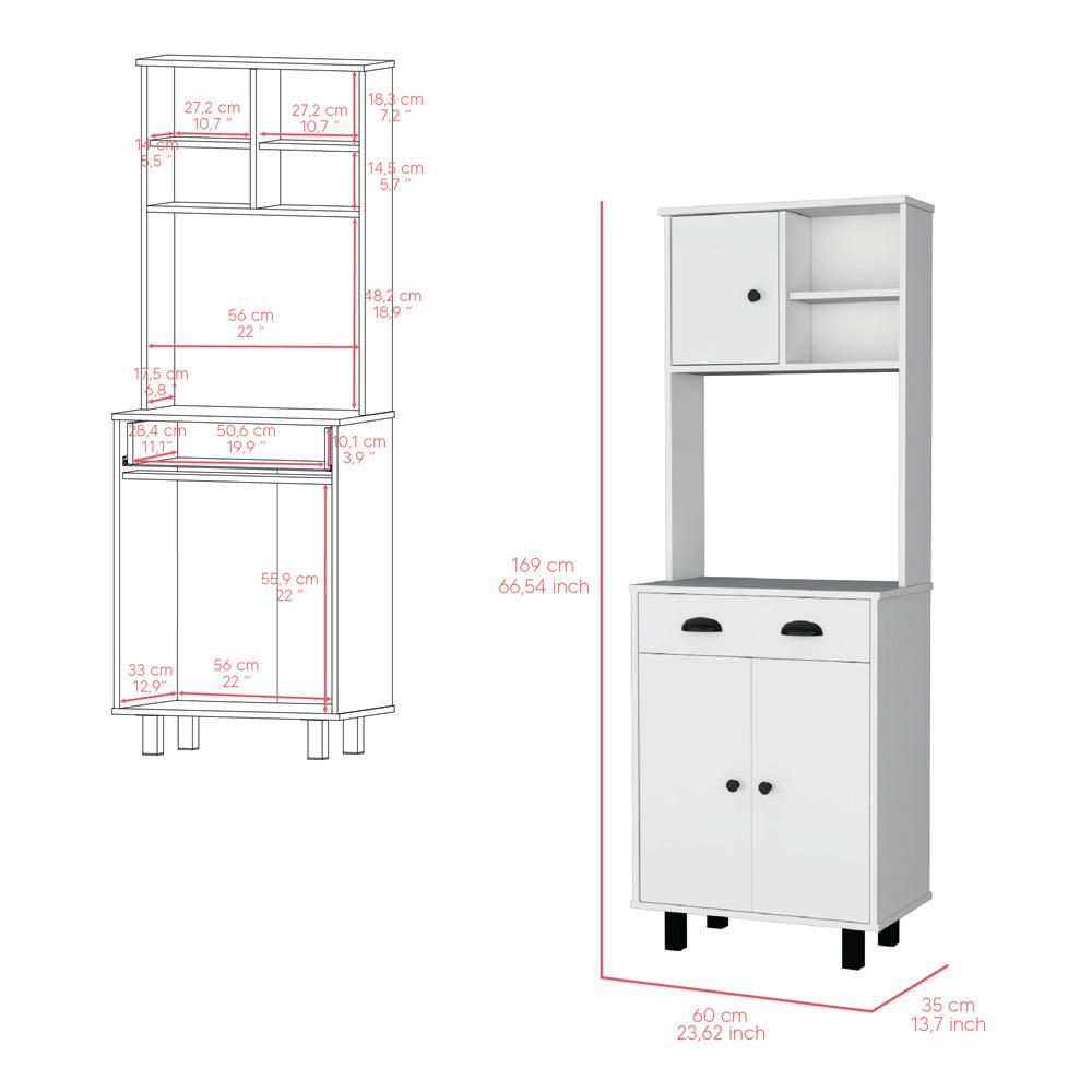 Kitchen Pantry Naomi, Kitchen, White. Picture 3