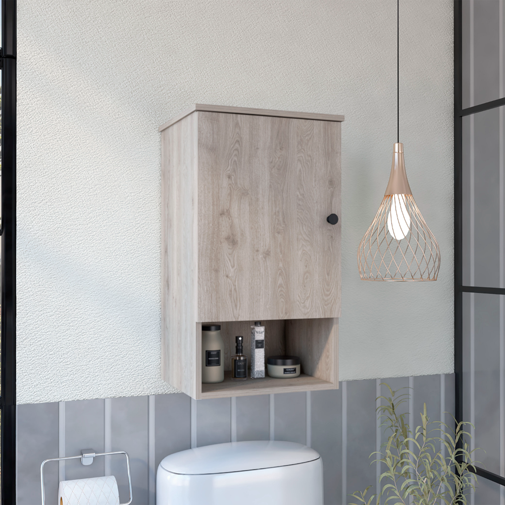 Medicine Cabinet Porto, Two Internal Shelves, Light Gray Finish. Picture 1