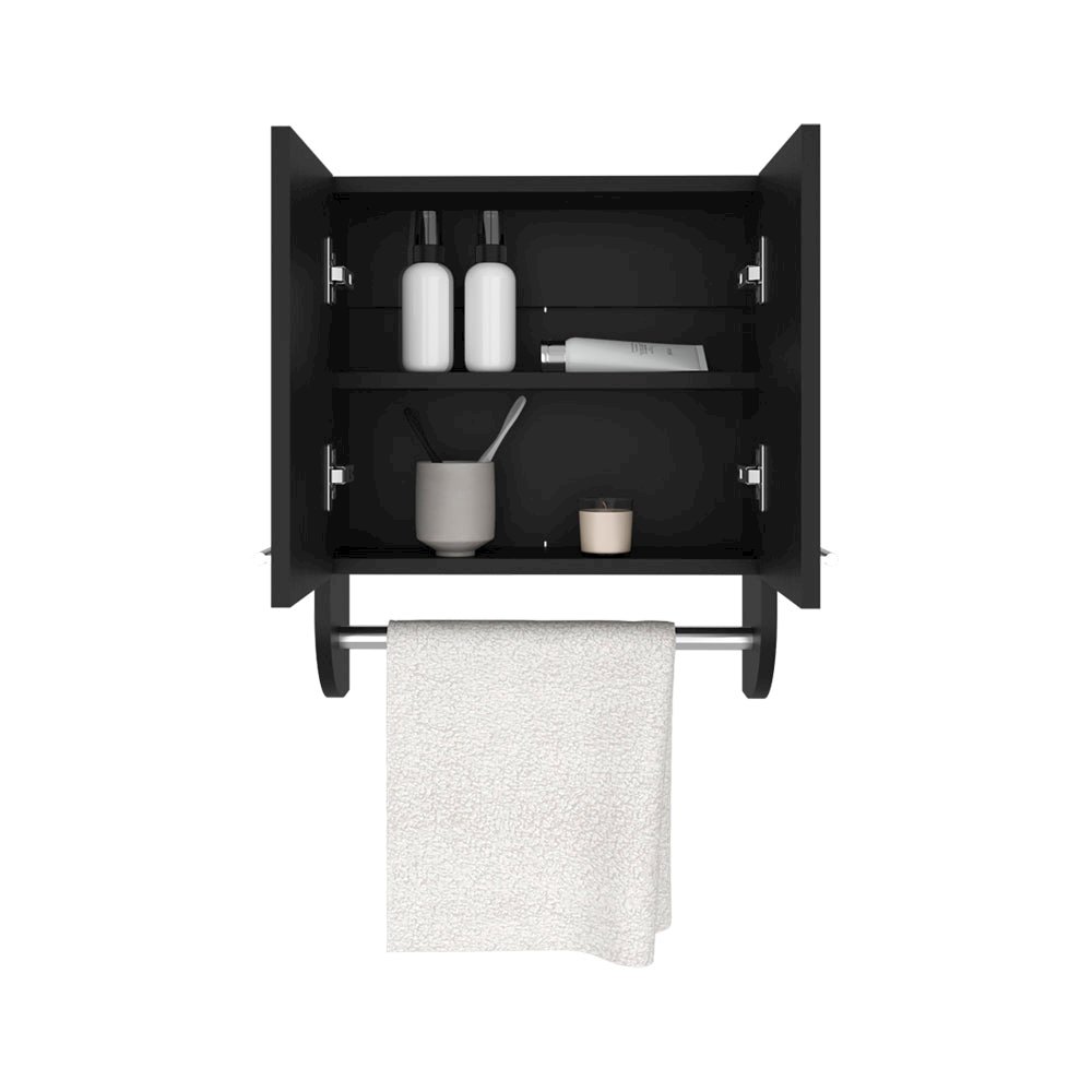 Medicine Cabinet Riley, Bathroom, Black. Picture 4