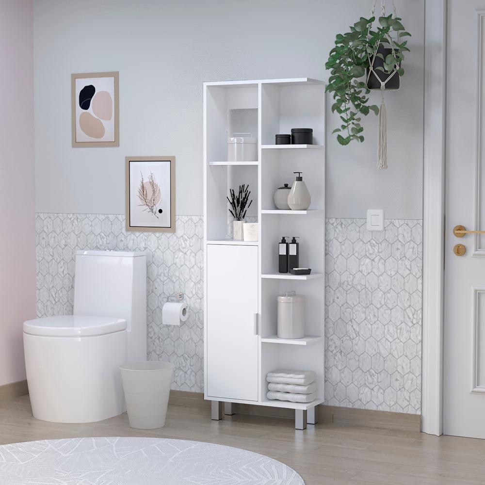 Linen Cabinet Derby, Bathroom, White. Picture 2