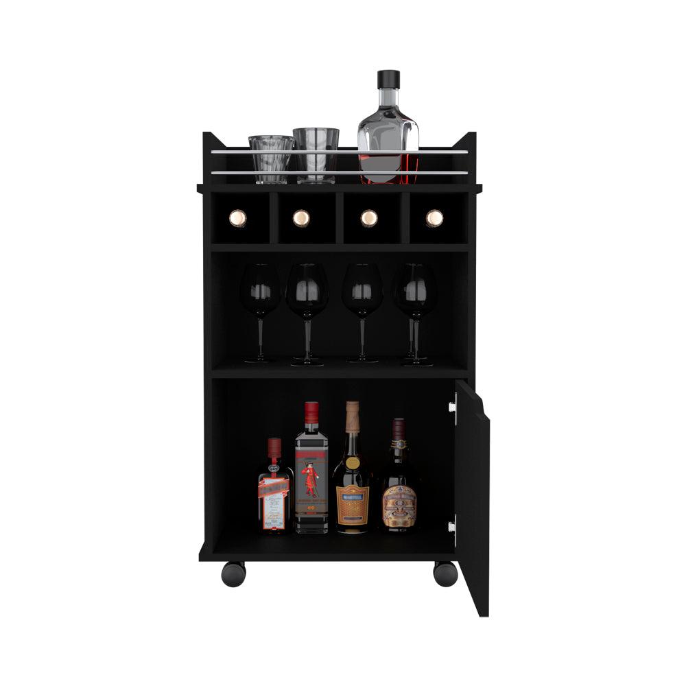 Bar Cart Kinsley, Living Room, Black. Picture 4