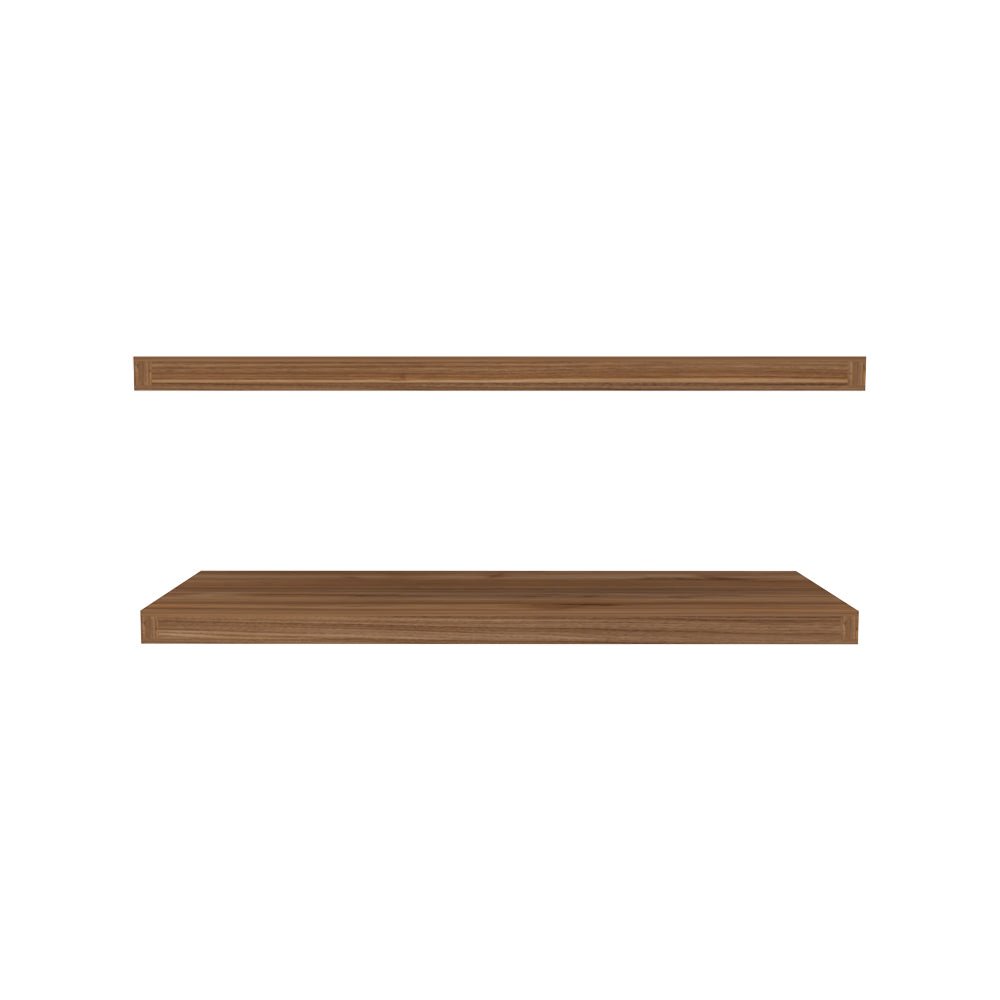 Floating Shelf Dallas, Living Room, Mahogany. Picture 1