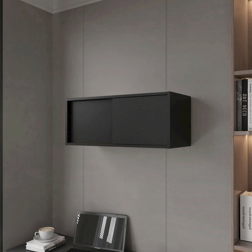 Wall Cabinet Bliss, Office, Black. Picture 7