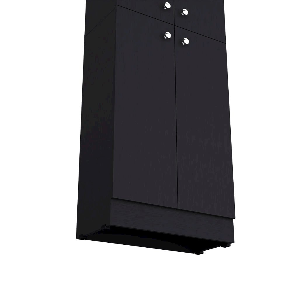 Pantry Cabinet Coahoma, Kitchen, Black. Picture 7