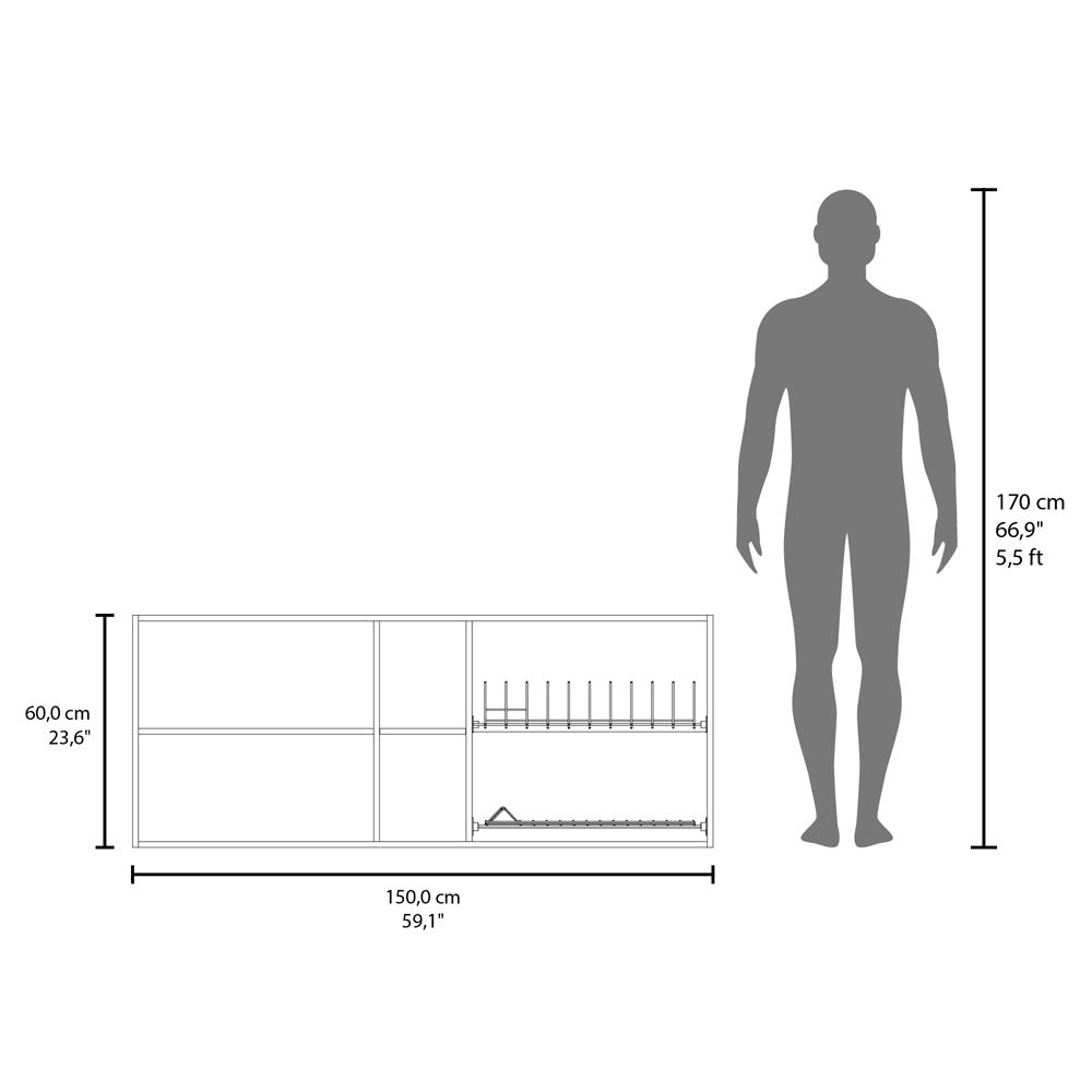 Wall Cabinet Ontario, Kitchen, Macadamia. Picture 5