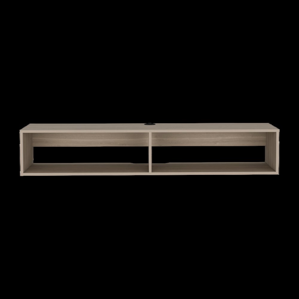 Floating Tv Stand Moore, Living Room, White Oak. Picture 2