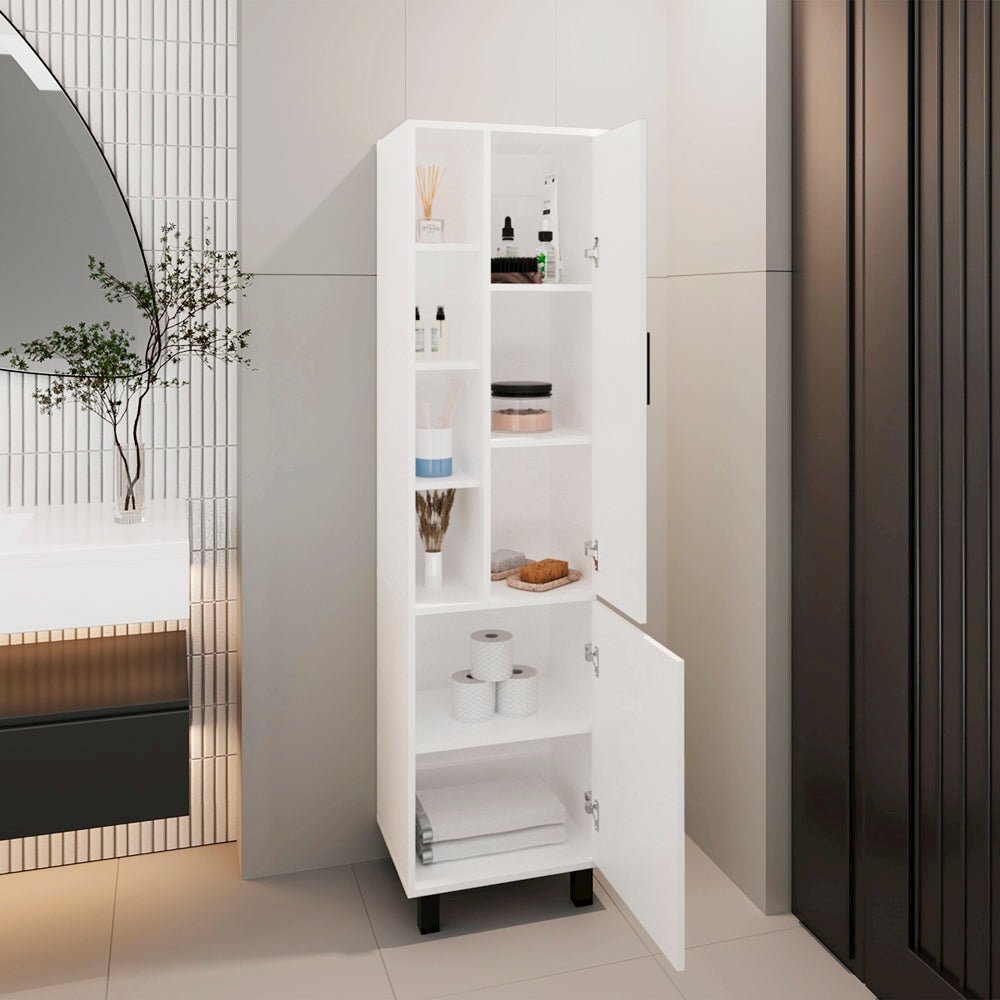 Delta Storage Cabinet, Bathroom, White. Picture 5