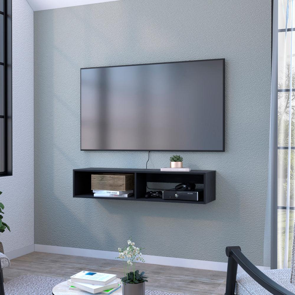 Entertainment Center Shelley, Living Room, Black. Picture 7