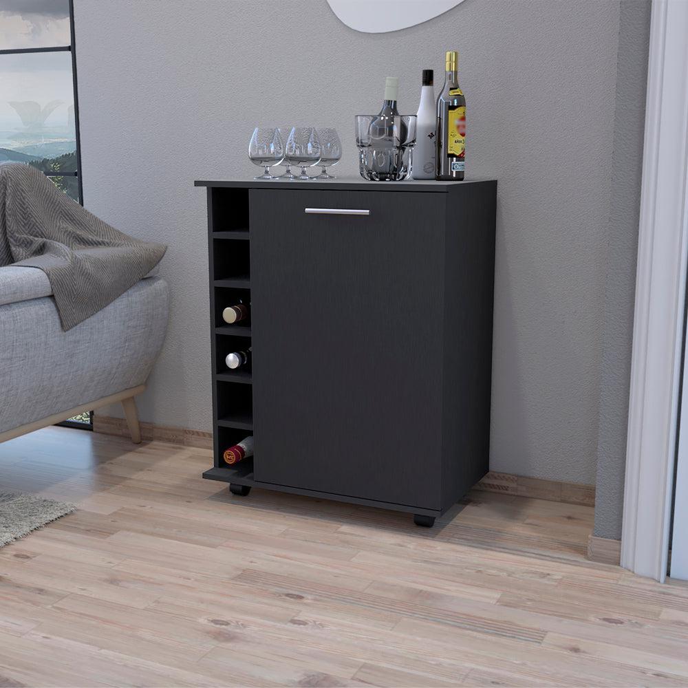 Bar Cart Cisco, Living Room, Black. Picture 6