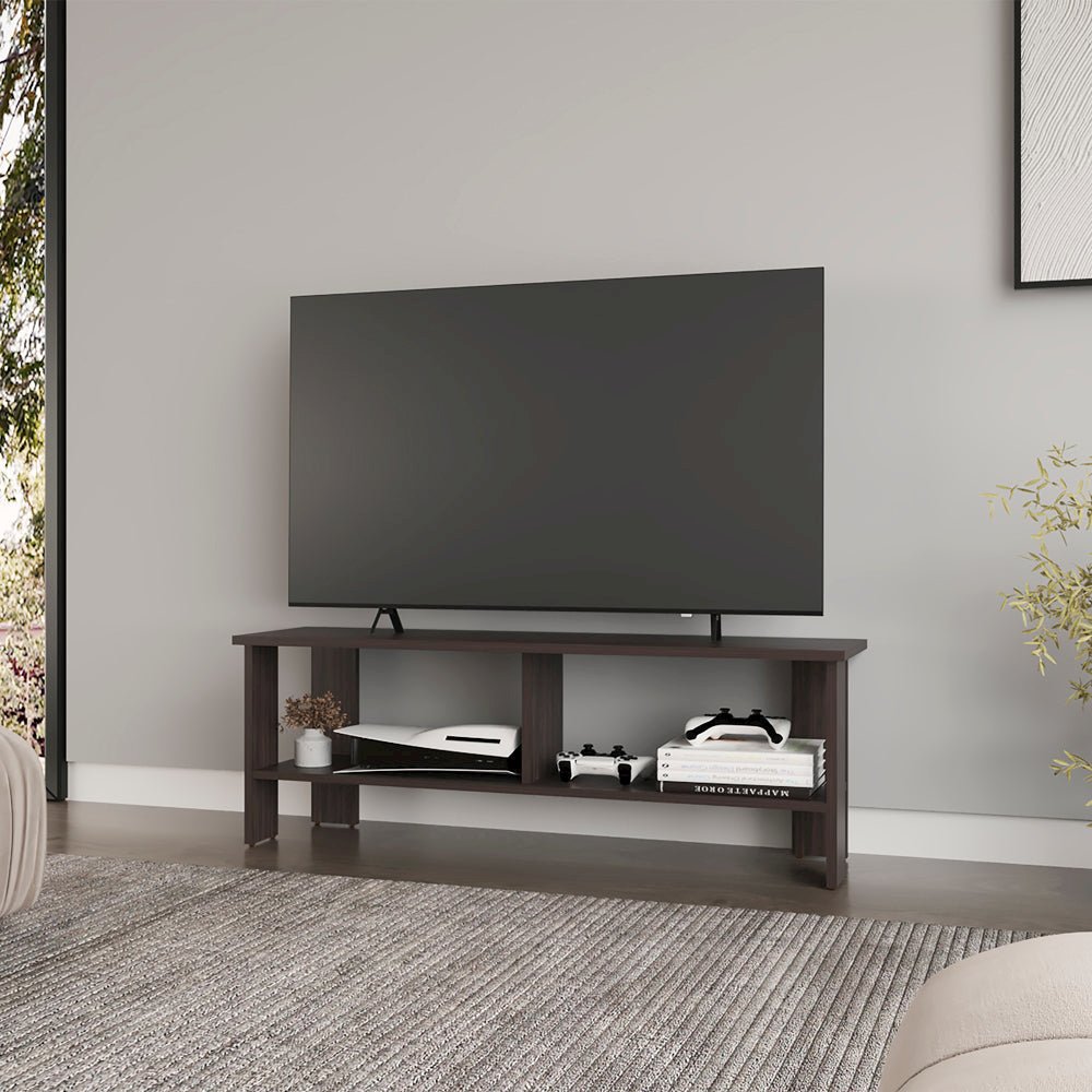 Kingsland Tv Stand, Living Room, Dark Walnut. Picture 5