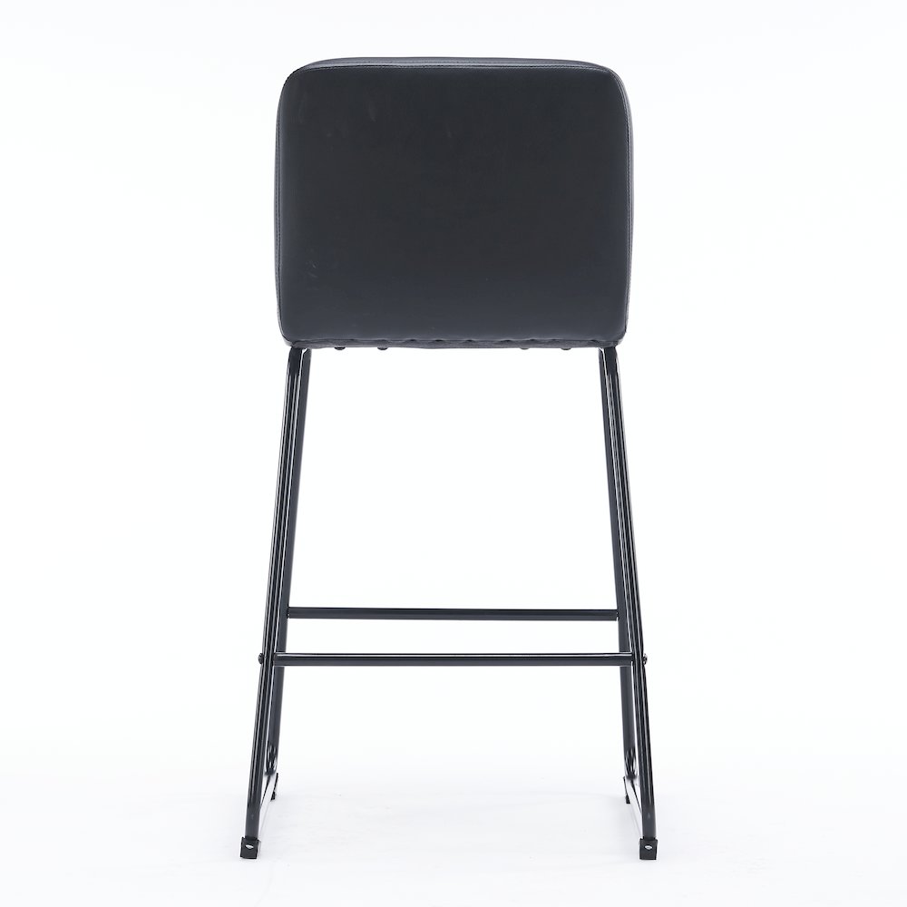 Home 2 Office Set of 3 Lakeview Upholstered Modern Black Barstools 26" Height. Picture 4