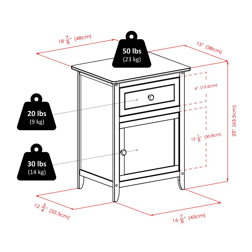 Eugene Accent Table White. Picture 7