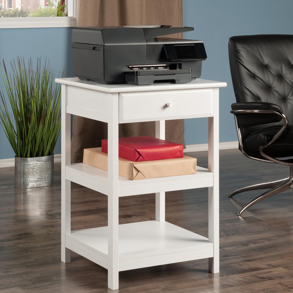 Delta Home Office Printer Stand, White. Picture 8