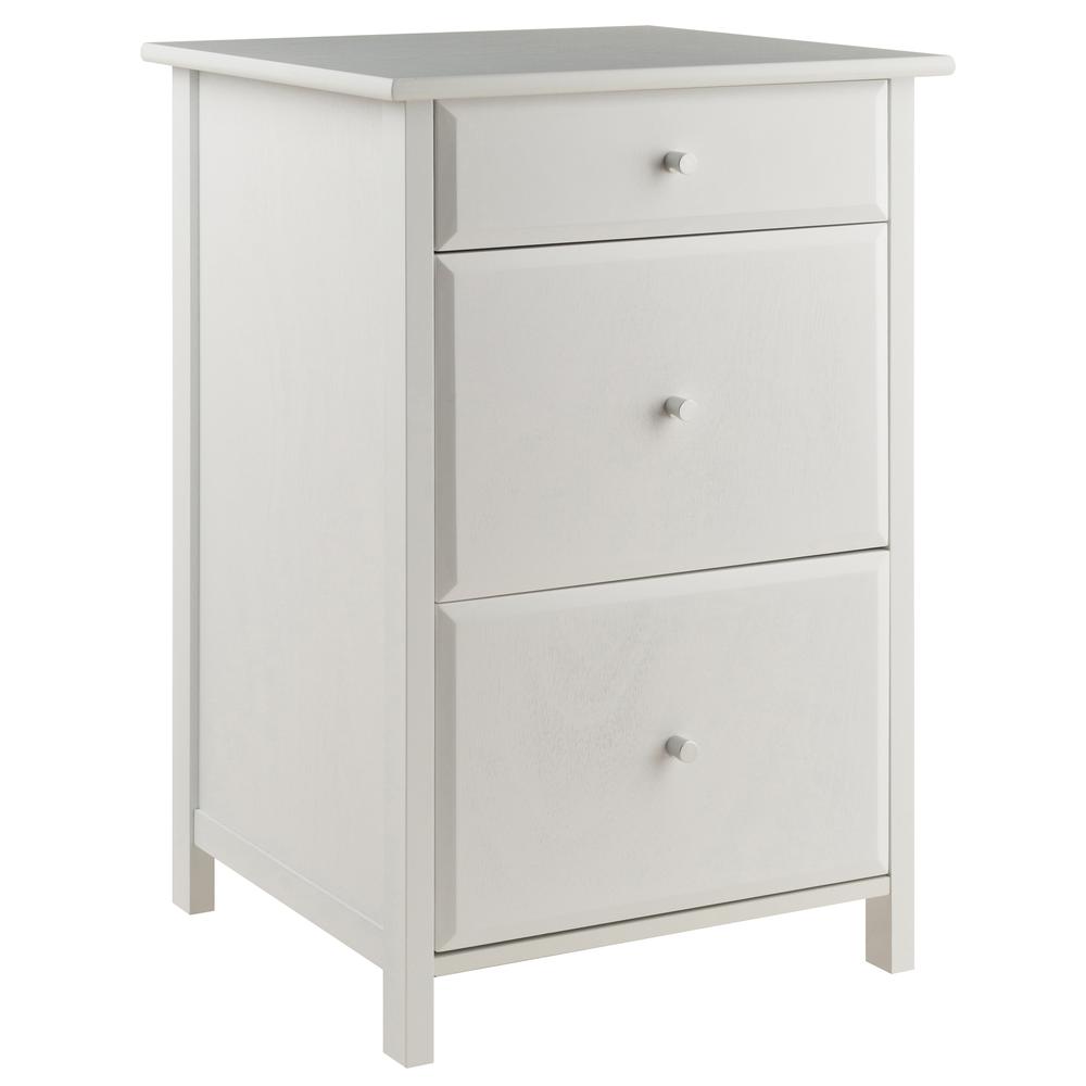 Delta Home Office File Cabinet, White. Picture 1