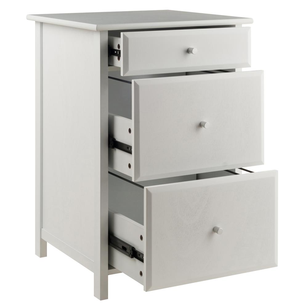 Delta Home Office File Cabinet, White. Picture 2