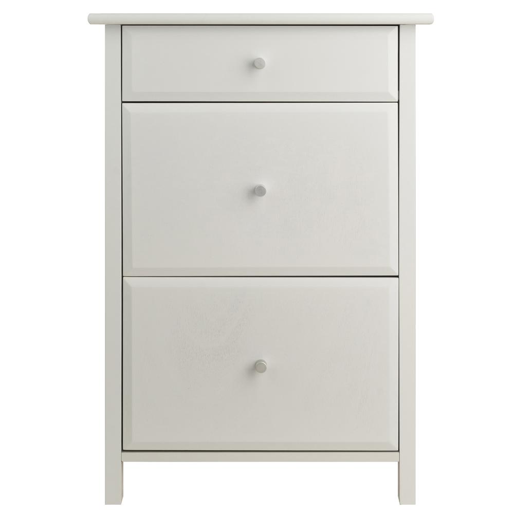 Delta Home Office File Cabinet, White. Picture 3