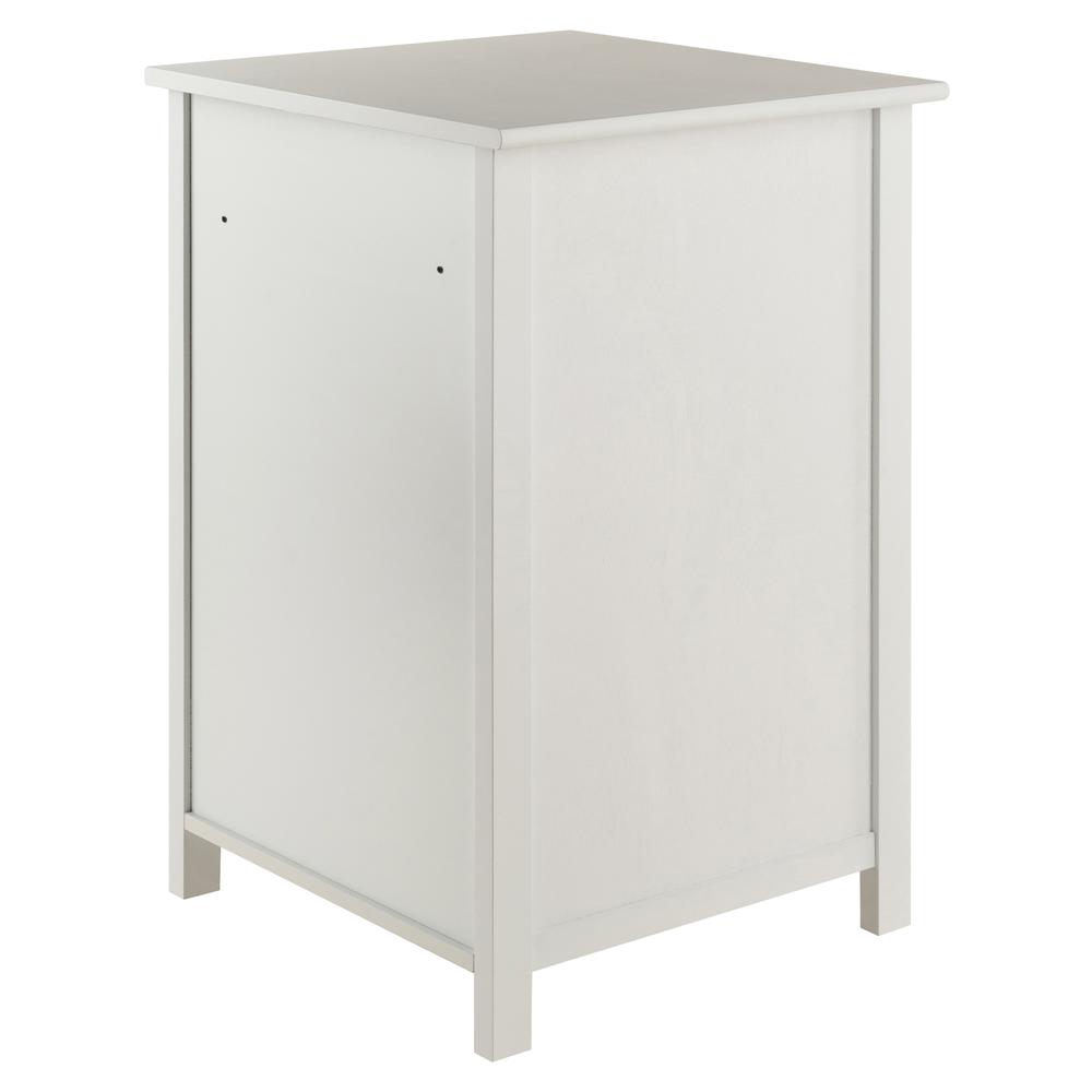 Delta Home Office File Cabinet, White. Picture 6