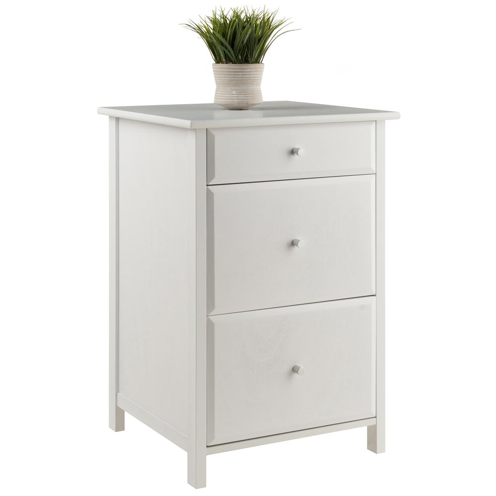 Delta Home Office File Cabinet, White. Picture 7