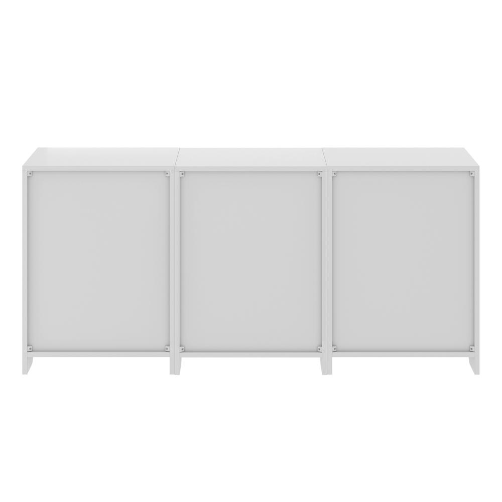 Nova 3-Pc Storage Cabinet Set, White. Picture 4