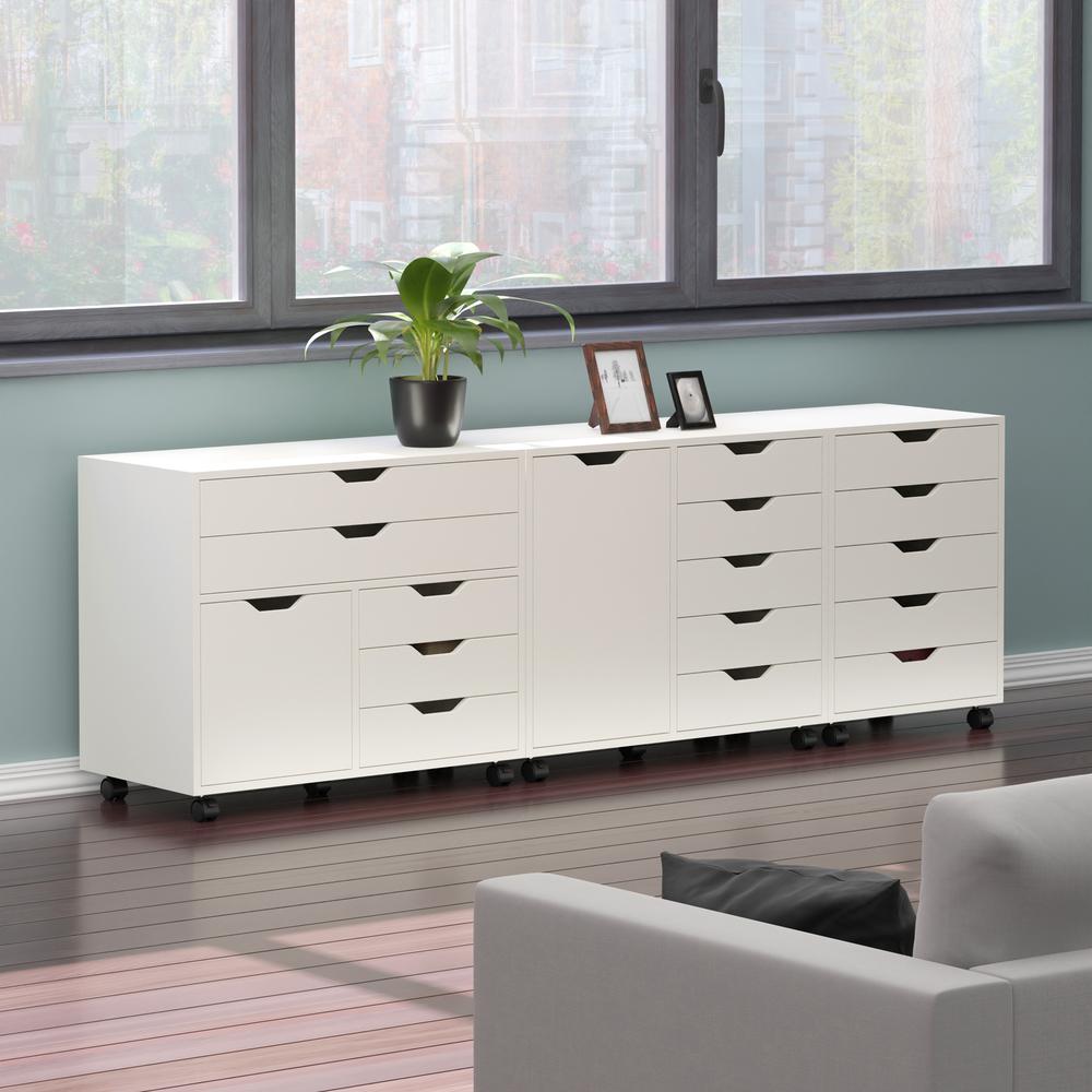 Halifax 3-Pc Storage Cabinet Set, White. Picture 7