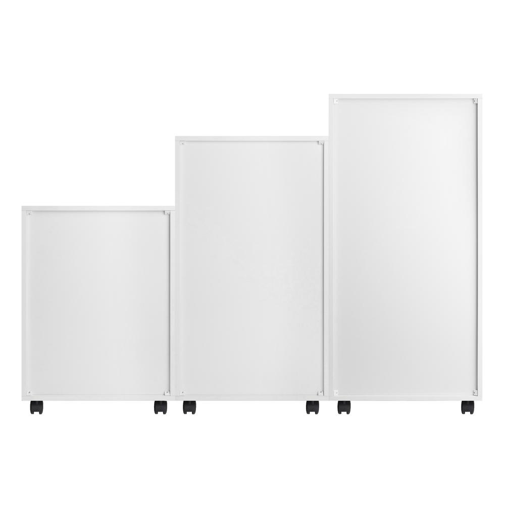 Halifax 3-Pc Multi-Drawer Storage Cabinet Set, White. Picture 5